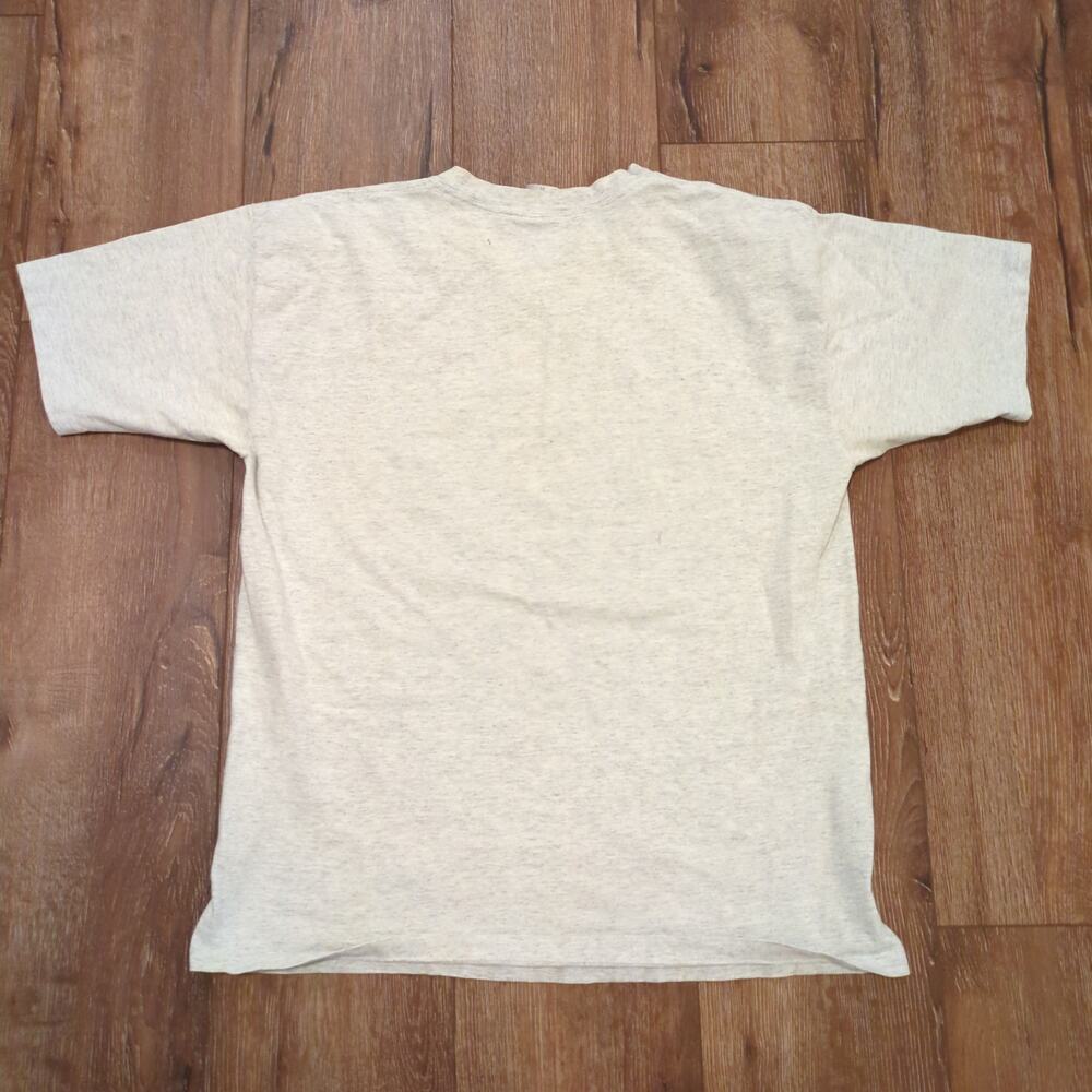 VTG World Gym Cyber Tech Adult XL Shirt Superhero Earth Muscle Single Stitch 90s - Picture 9 of 10